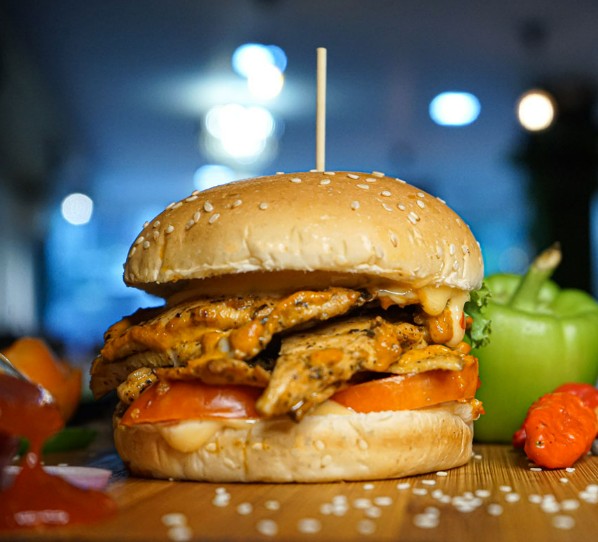 Chicken Naga Burger